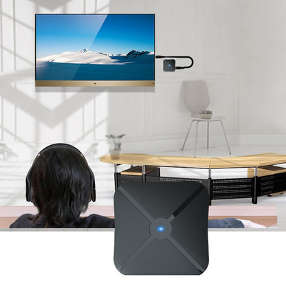2-in-1 Bluetooth 5.0 Wireless Audio Transmitter Receiver Wireless 3.5mm Audio Adapter for TV PC Headphones