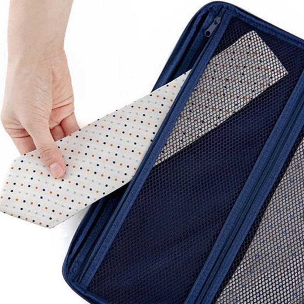 Shirt Bag Garment Bag Blouses Bag Wrinkle-free for Carry-on Luggage Accessory with Folding Board -Navy