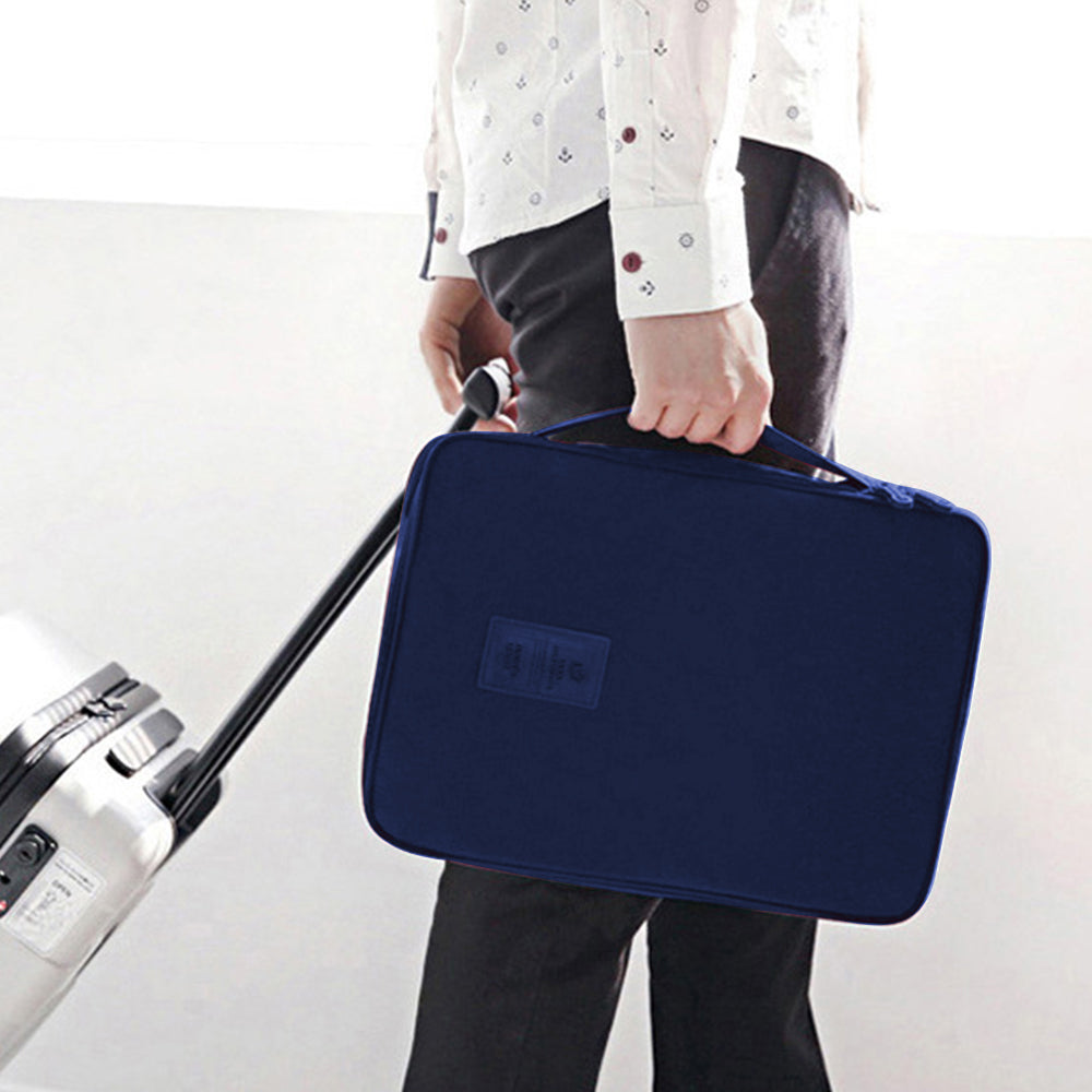Shirt Bag Garment Bag Blouses Bag Wrinkle-free for Carry-on Luggage Accessory with Folding Board -Navy
