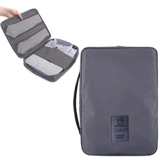 Shirt Bag Garment Bag Blouses Bag Wrinkle-free for Carry-on Luggage Accessory with Folding Board -Grey