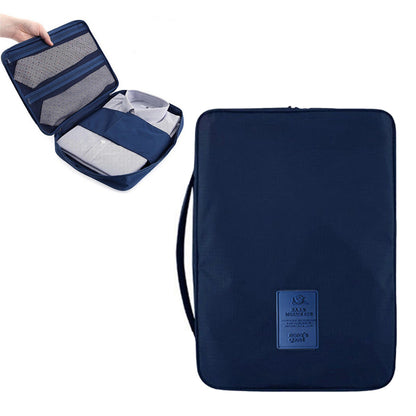 Shirt Bag Garment Bag Blouses Bag Wrinkle-free for Carry-on Luggage Accessory with Folding Board -Navy