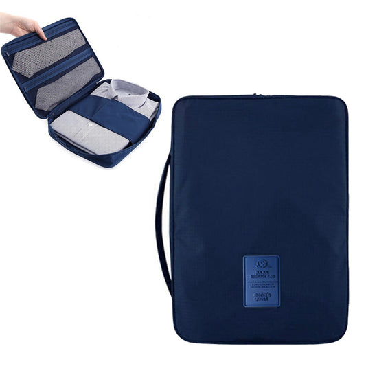 Shirt Bag Garment Bag Blouses Bag Wrinkle-free for Carry-on Luggage Accessory with Folding Board -Navy