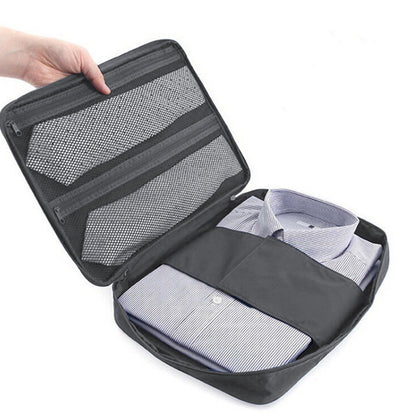 Shirt Bag Garment Bag Blouses Bag Wrinkle-free for Carry-on Luggage Accessory with Folding Board -Grey