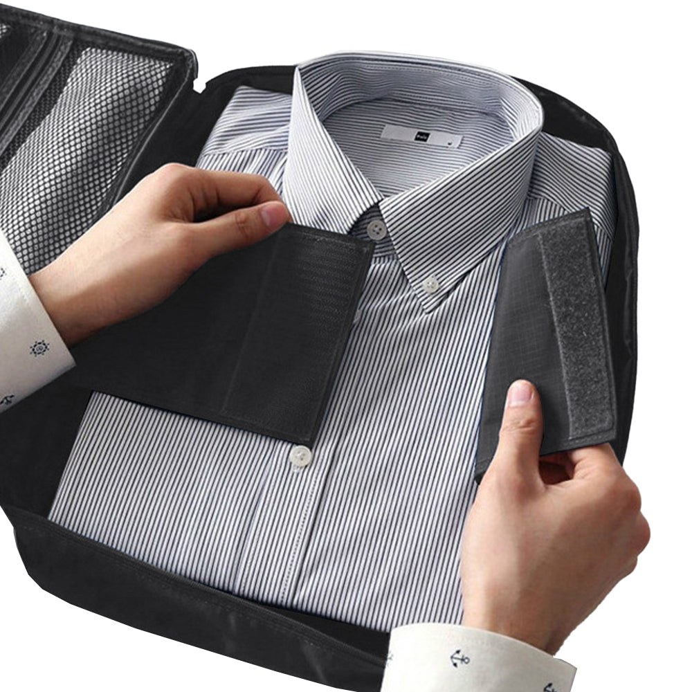 Shirt Bag Garment Bag Blouses Bag Wrinkle-free for Carry-on Luggage Accessory with Folding Board -Grey