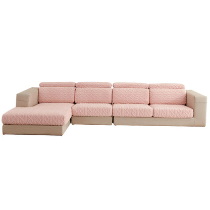 Couch Cushion Covers Stretch Sofa Seat Cover Furniture Protector Replacement Chair Cushion Slipcovers-Pink