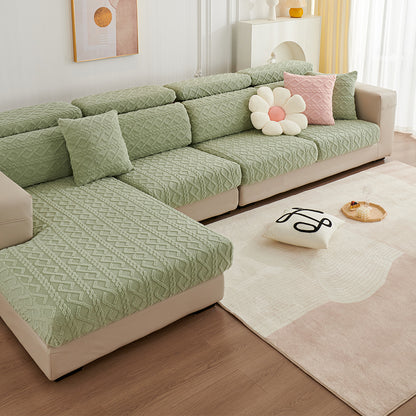 Couch Cushion Covers Stretch Sofa Seat Cover Furniture Protector Replacement Chair Cushion Slipcovers-Green