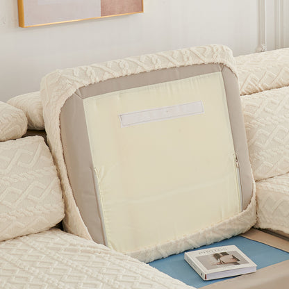 Couch Cushion Covers Stretch Sofa Seat Cover Furniture Protector Replacement Chair Cushion Slipcovers-Beige