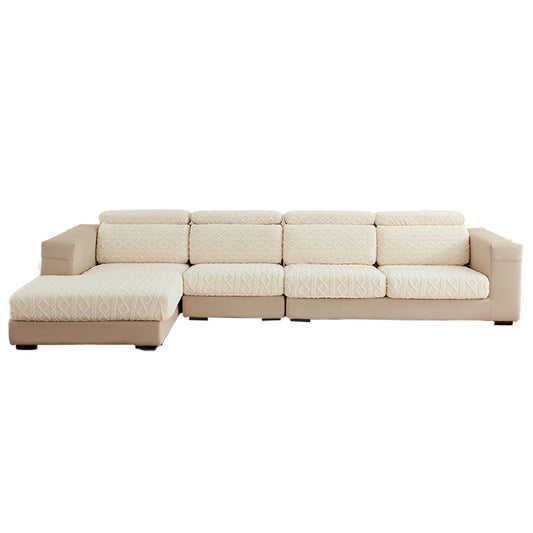 Couch Cushion Covers Stretch Sofa Seat Cover Furniture Protector Replacement Chair Cushion Slipcovers-Beige