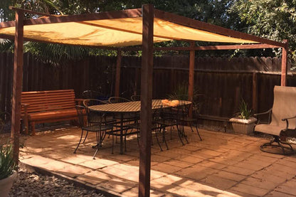 Sun Shade Sail Sand Rectangle UV Block Canopy Awning for Outdoor Patio Garden-Yellow