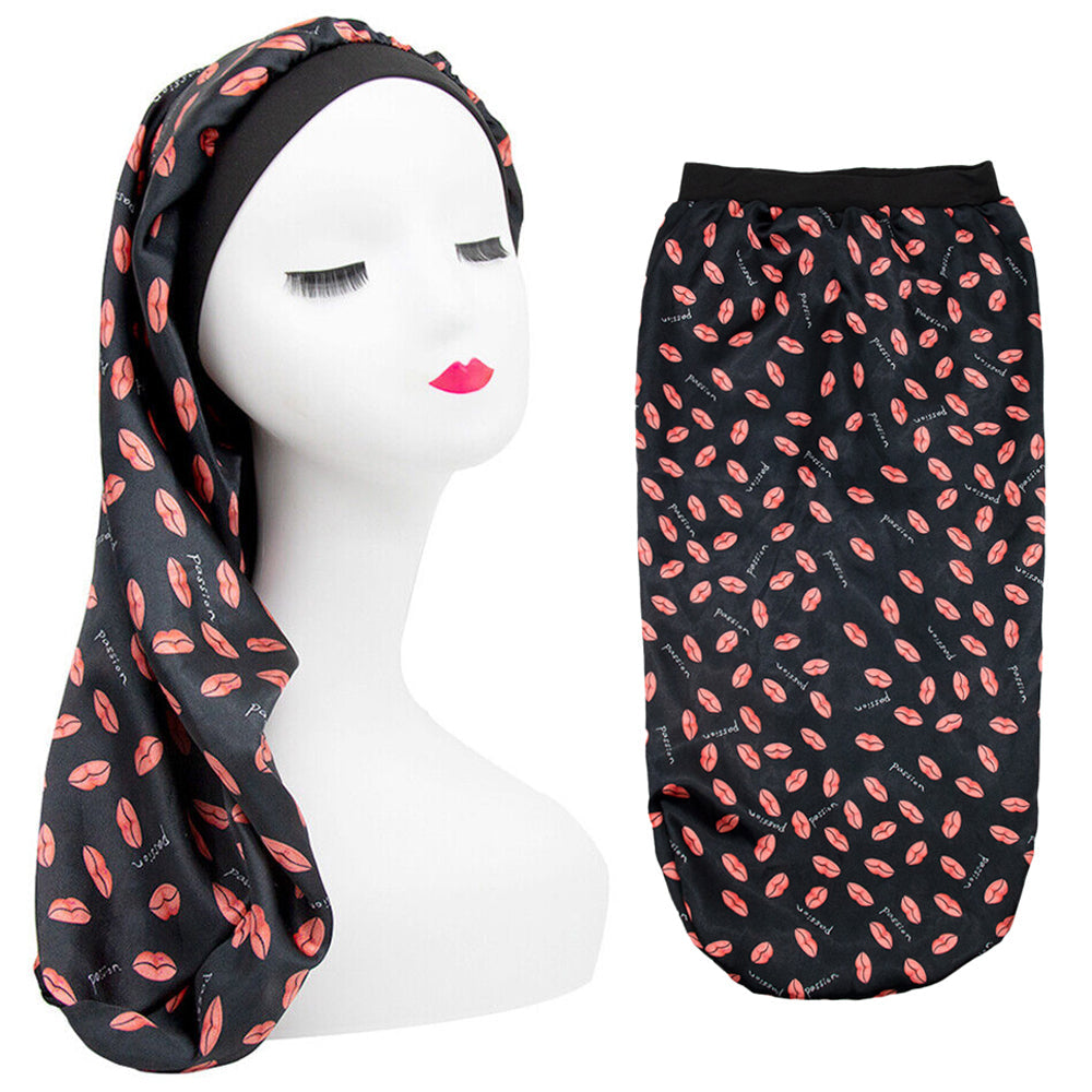 Satin Women's Sleep Hair Hat Care Sleeping Bonnet Night Cap Style 2