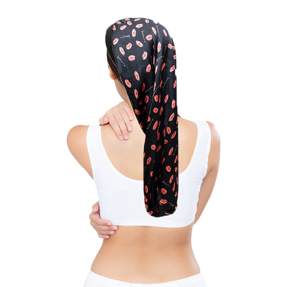 Satin Women's Sleep Hair Hat Care Sleeping Bonnet Night Cap Style 2