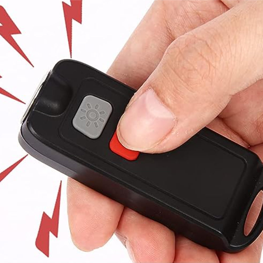 Portable Personal Alarm with LED Light 130dB Safe Personal Alarm Device for Girls Women Children Elderly Black