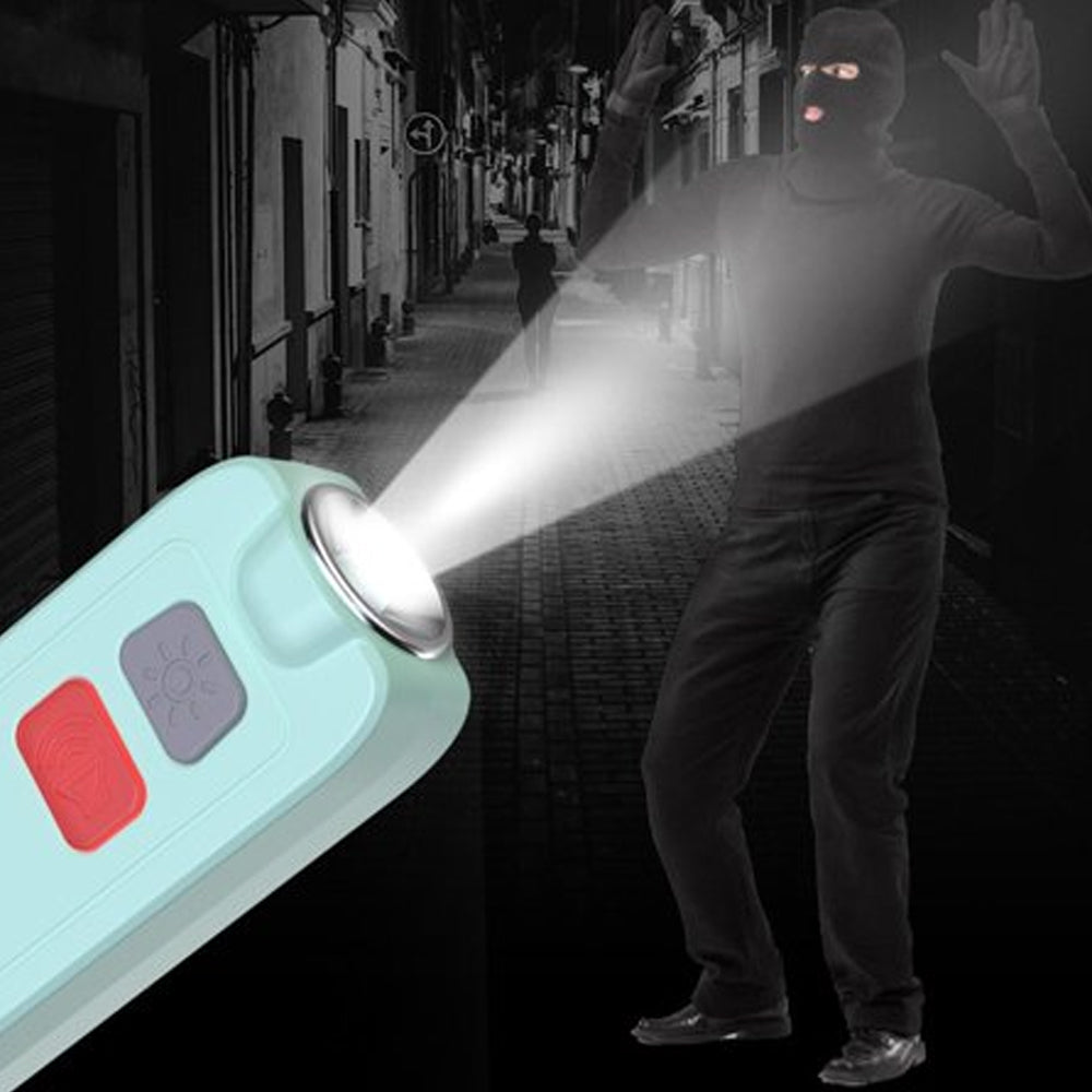 Portable Personal Alarm with LED Light 130dB Safe Personal Alarm Device for Girls Women  BlueChildren Elderly