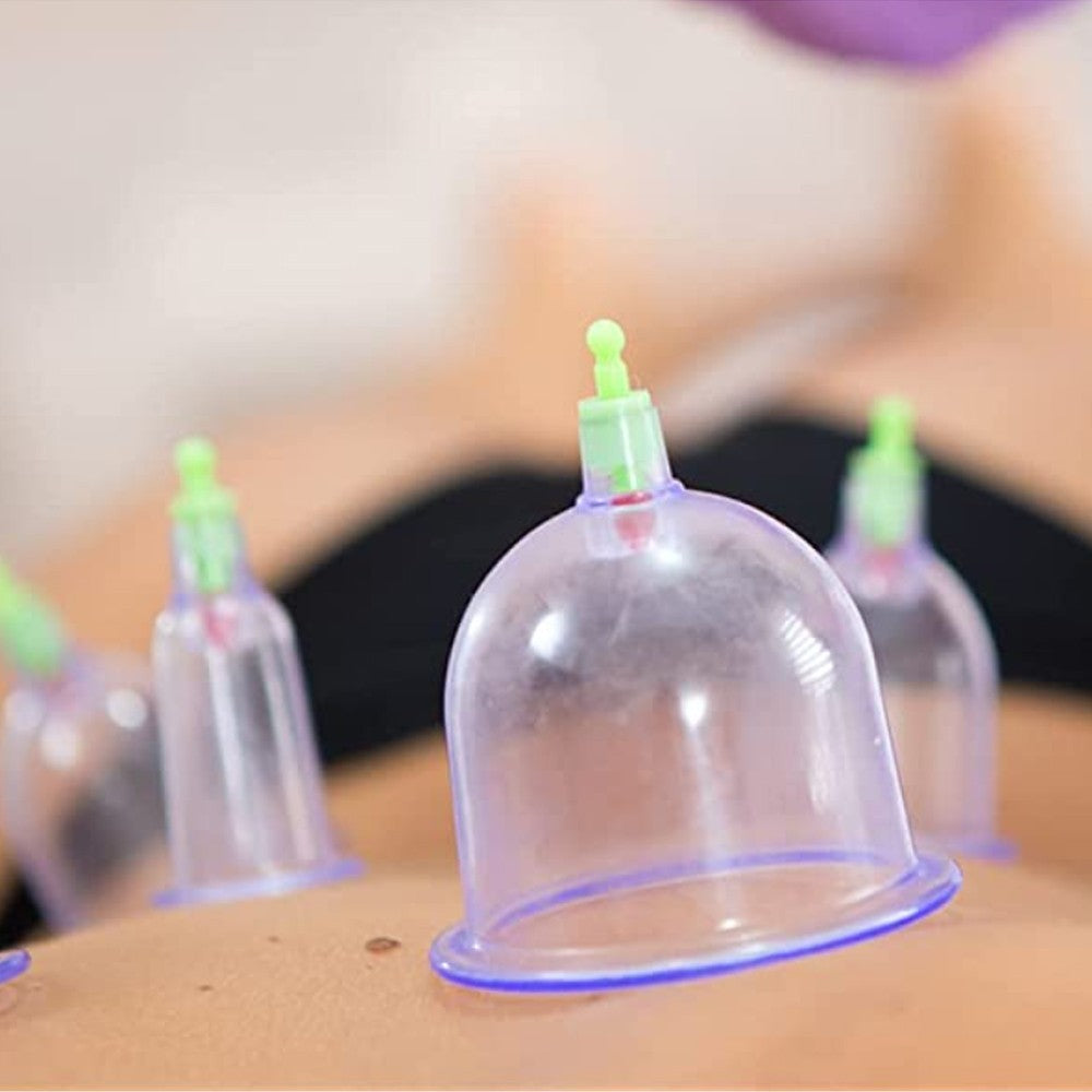 12Pcs Vacuum Cupping Cup Set Massage Kit Acupuncture Suction Massager
