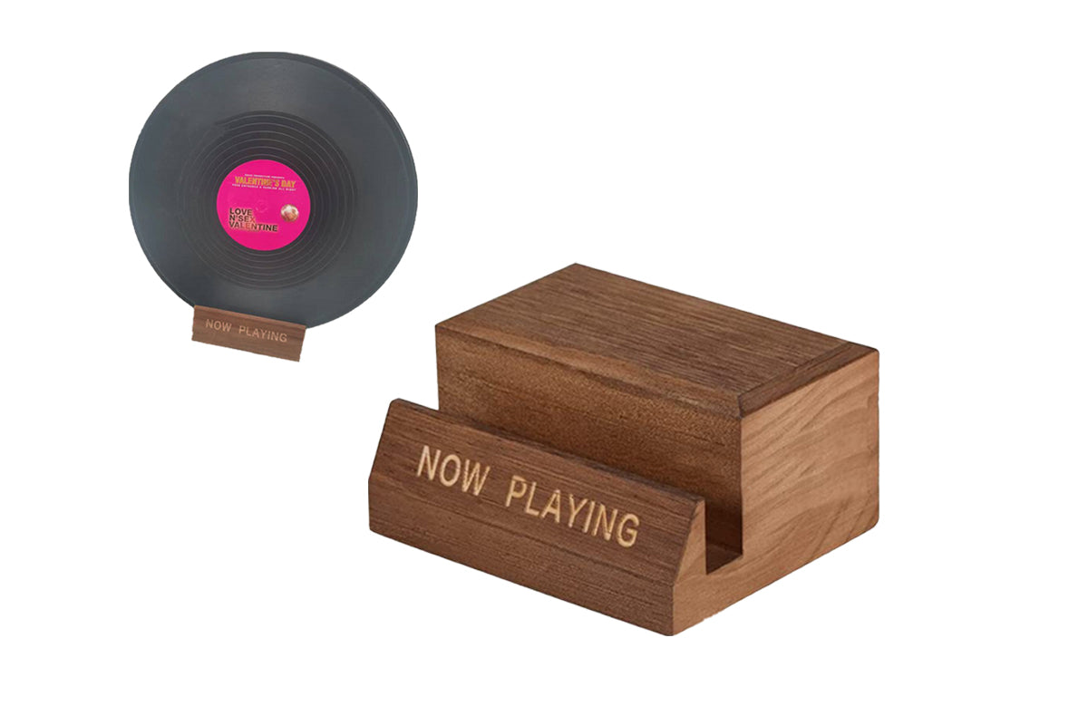 Vinyl Record Holder Display Stand Wall Mount Display Wooden Single CD Stand Records Display Shelf