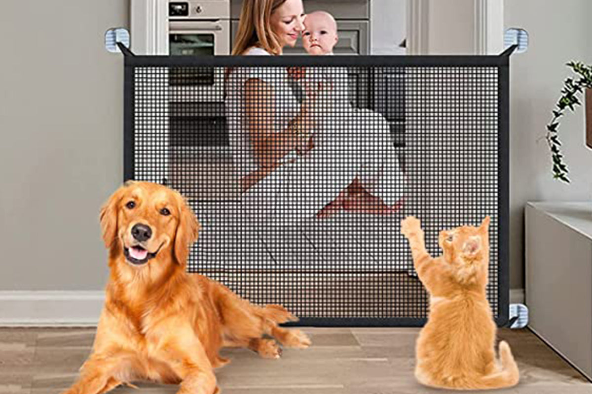 Mesh Gates for Kids or Pets Magic Pet Gate for The House