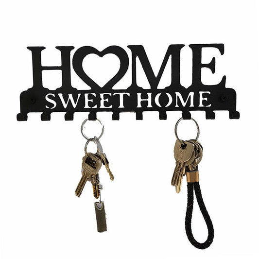 Home Key Holder Hooks Wall Mounted Keychain Hanger Storage Rack