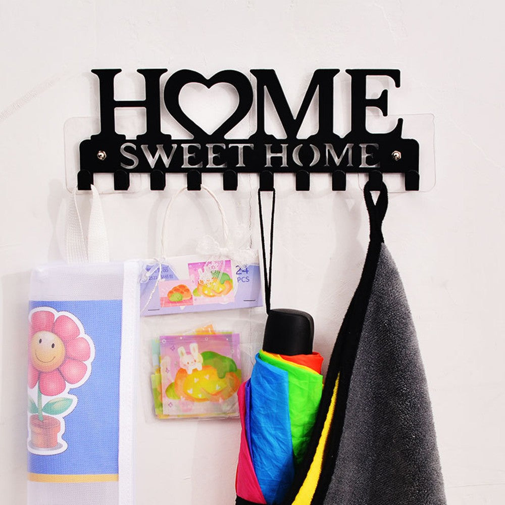Home Key Holder Hooks Wall Mounted Keychain Hanger Storage Rack