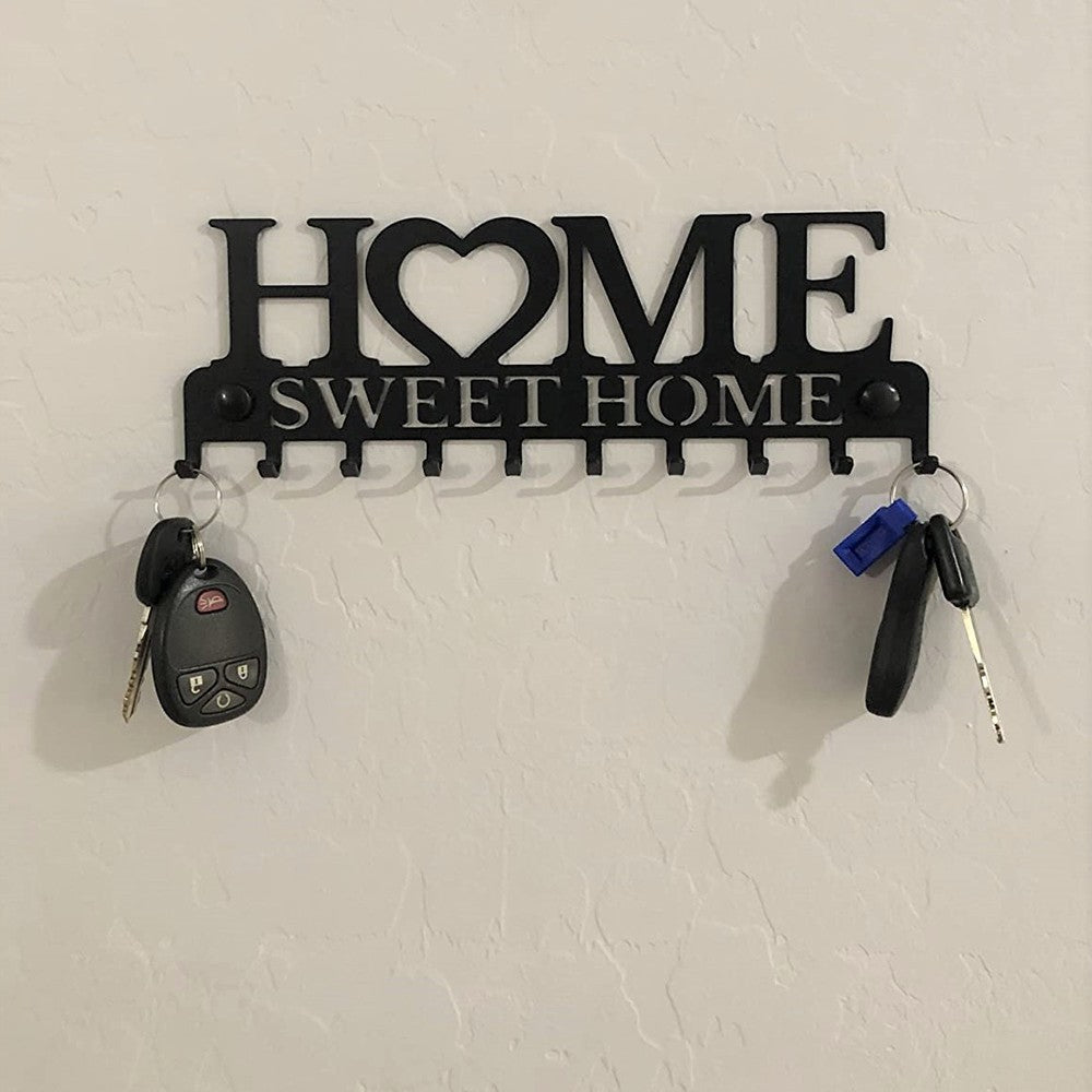 Home Key Holder Hooks Wall Mounted Keychain Hanger Storage Rack
