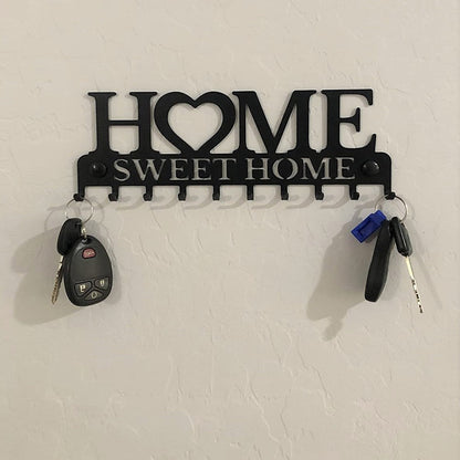Home Key Holder Hooks Wall Mounted Keychain Hanger Storage Rack