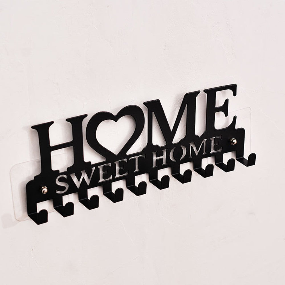 Home Key Holder Hooks Wall Mounted Keychain Hanger Storage Rack