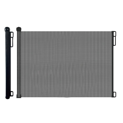 Retractable Safety Fence Mesh Stairs Gate Pets Barrier for Dog Cat Baby Black