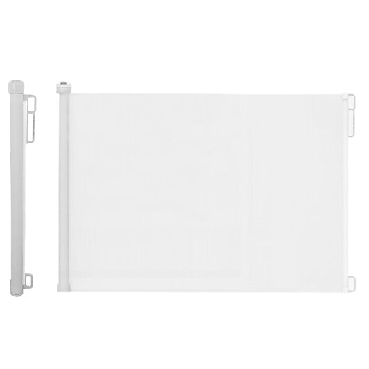 Retractable Safety Fence Mesh Stairs Gate Pets Barrier for Dog Cat Baby White