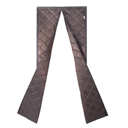 Temporary Magnet Closure Thermal Door Cover Thermal Insulated Door Curtain Coffee