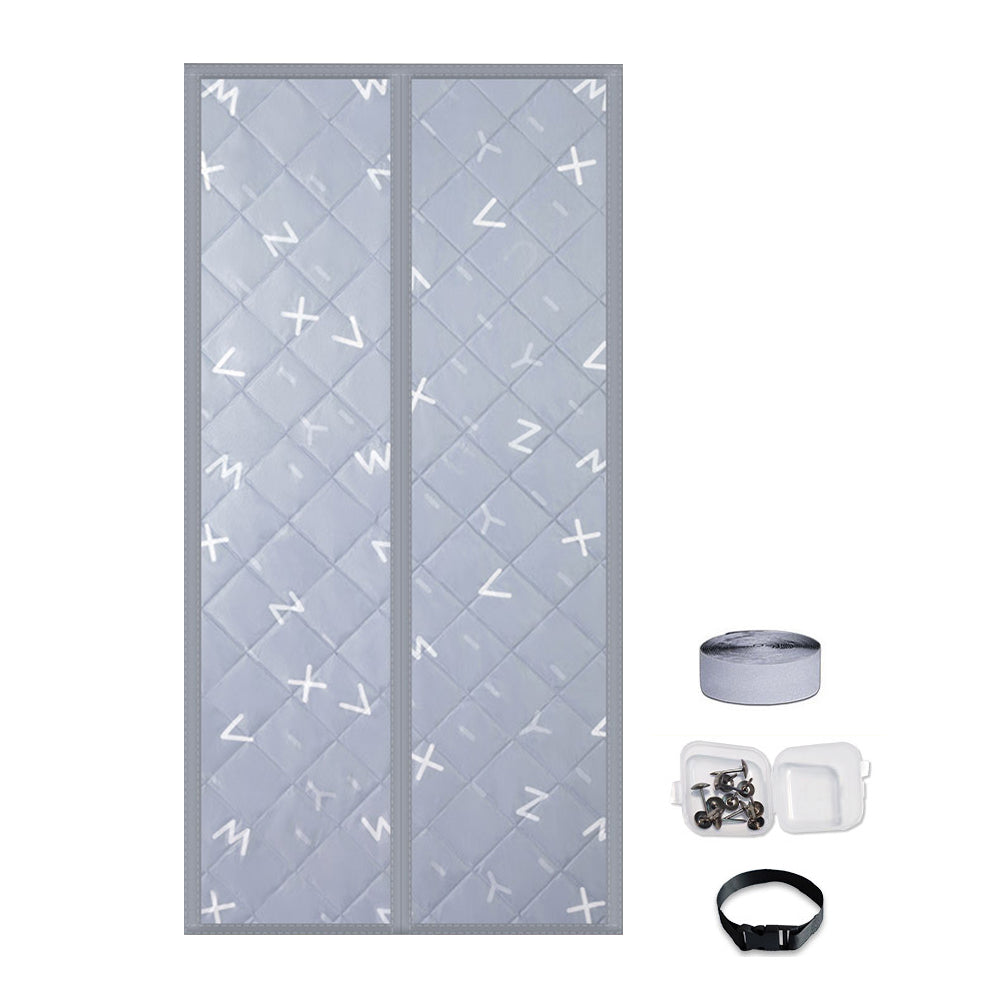 Temporary Magnet Closure Thermal Door Cover Thermal Insulated Door Curtain Style 1