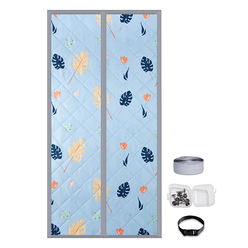 Temporary Magnet Closure Thermal Door Cover Thermal Insulated Door Curtain Style 2