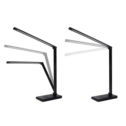 Touch Control Dimmable LED Desk Lamp with Wireless Phone Charger Black