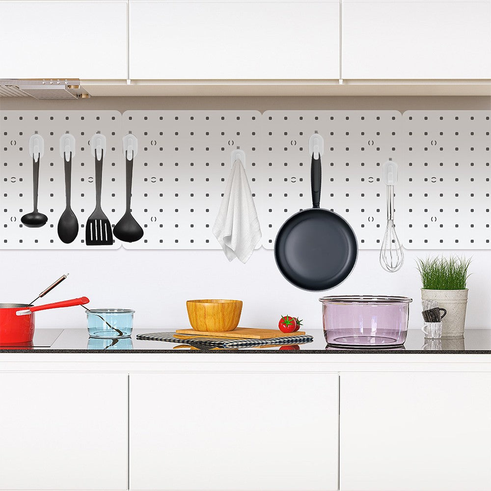 2Pcs Pegboard Panel Wall Mount Wall Storage Organizer Peg Board