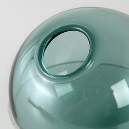 2Pcs Tabletop Glass Ball Vase Flower Planter Pot Terrarium Container Home Decoration Style 1