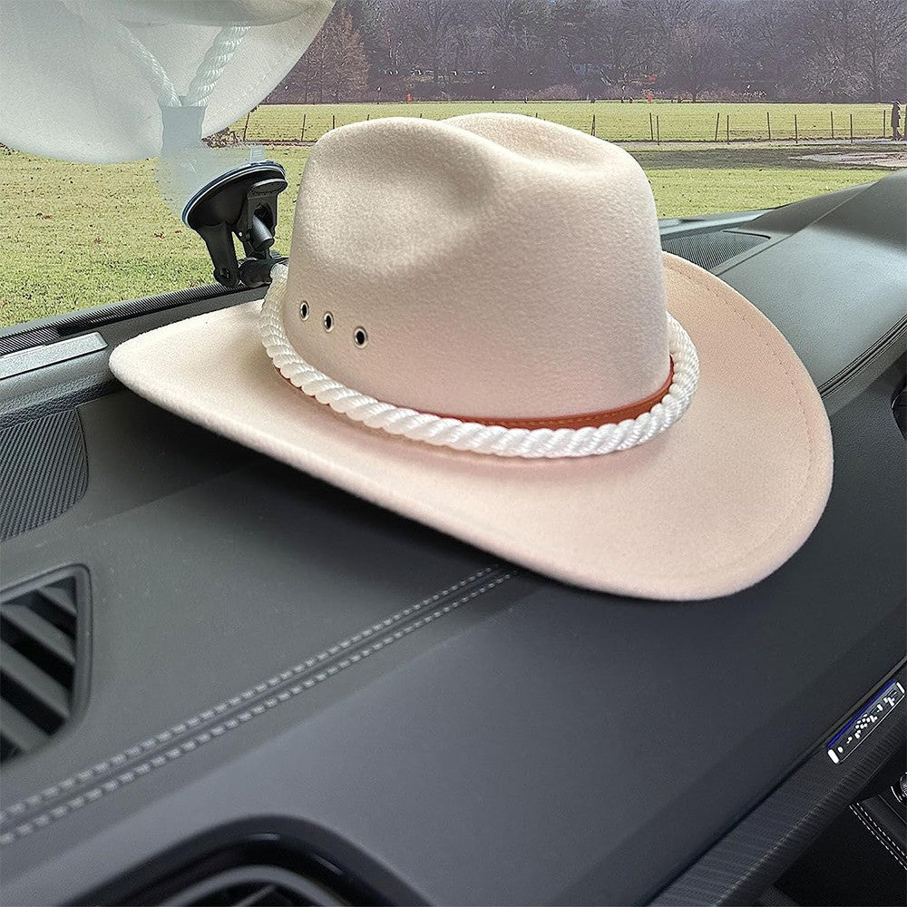 Car Cowboy Hat Mounts Cowboy Hat Holder for Car Home White