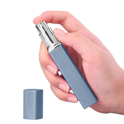 2pcs 12ml Portable Perfume Spray Bottles Travel Perfume Atomizer Bottle Empty Bottles with 2pcs Funnel Blue