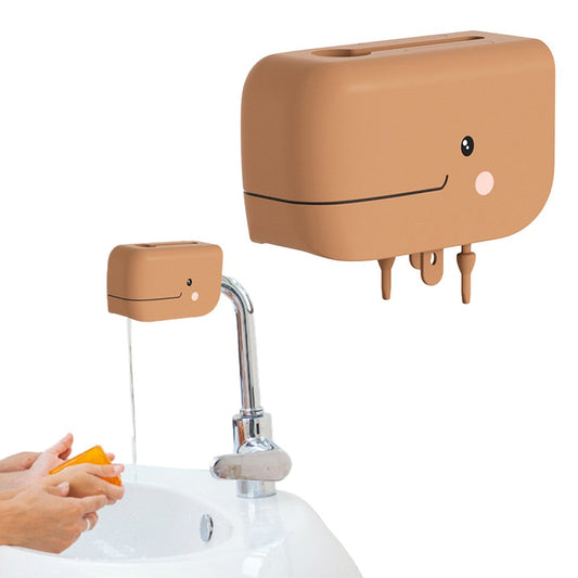 Silicone Bath Spout Cover Faucet Cover for Kids Brown