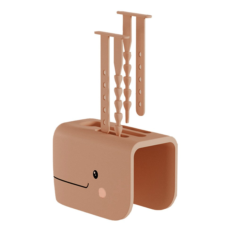 Silicone Bath Spout Cover Faucet Cover for Kids Brown