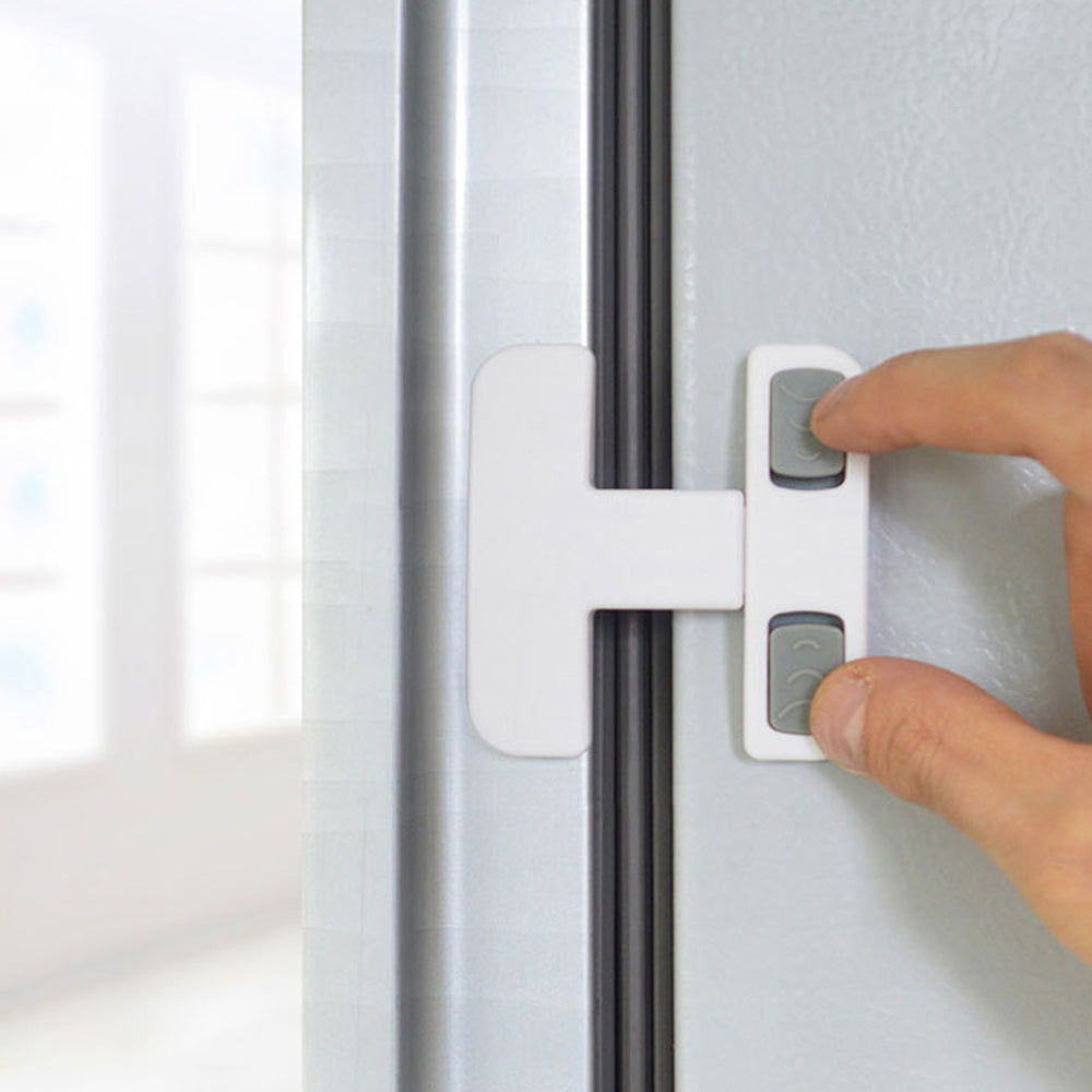 2Pcs Home Baby Safety Latch Refrigerator Fridge Freezer Door Lock Safety Child Lock