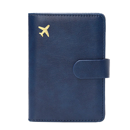 RFID Blocking Card Holder Travel Wallet for Women Men Royal Blue