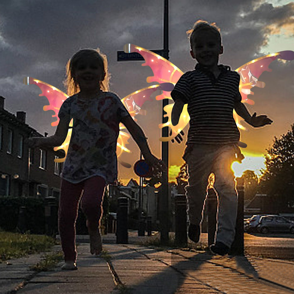 Electric Fairy Wings Cosplay Butterfly Wings with LED Light for Kids and Adult Girls