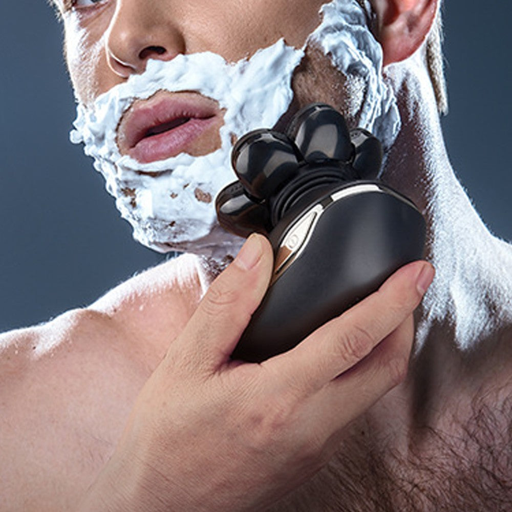 5 in 1 Electric Shaver for Men Detachable Head Razor Digital Display Rechargeable Shaver Grooming Kit