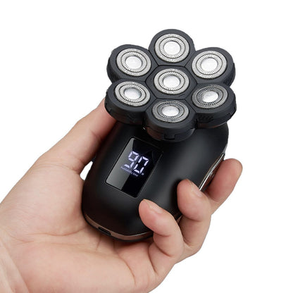 5 in 1 Electric Shaver for Men Detachable Head Razor Digital Display Rechargeable Shaver Grooming Kit