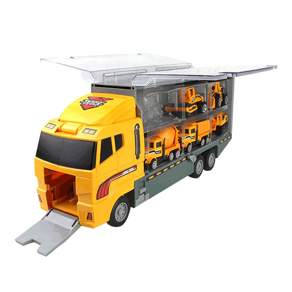 Toddlers Toys Car Carrier Vehicle Toy Set Kids Gifts Yellow