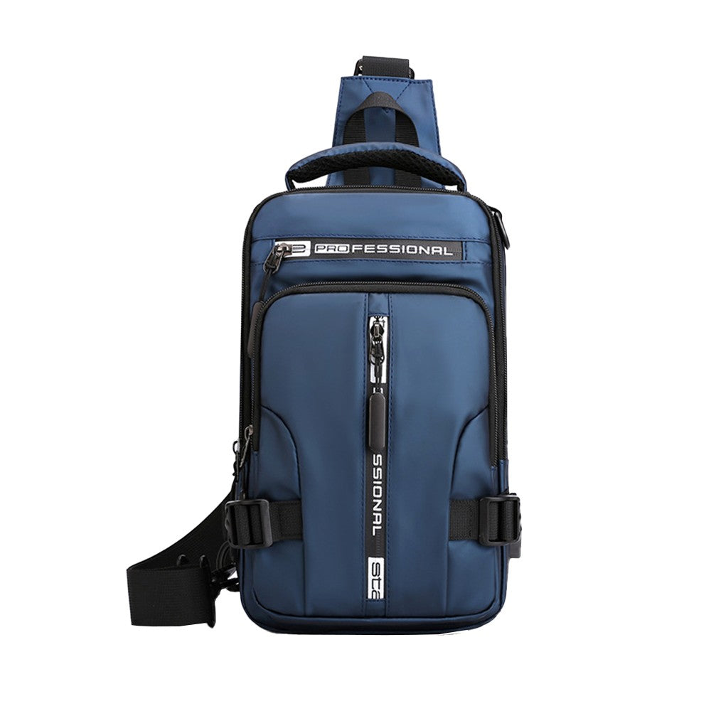 Multifunctional Mens Anti-Theft Sling Bag Backpack Shoulder Crossbody Bag Blue