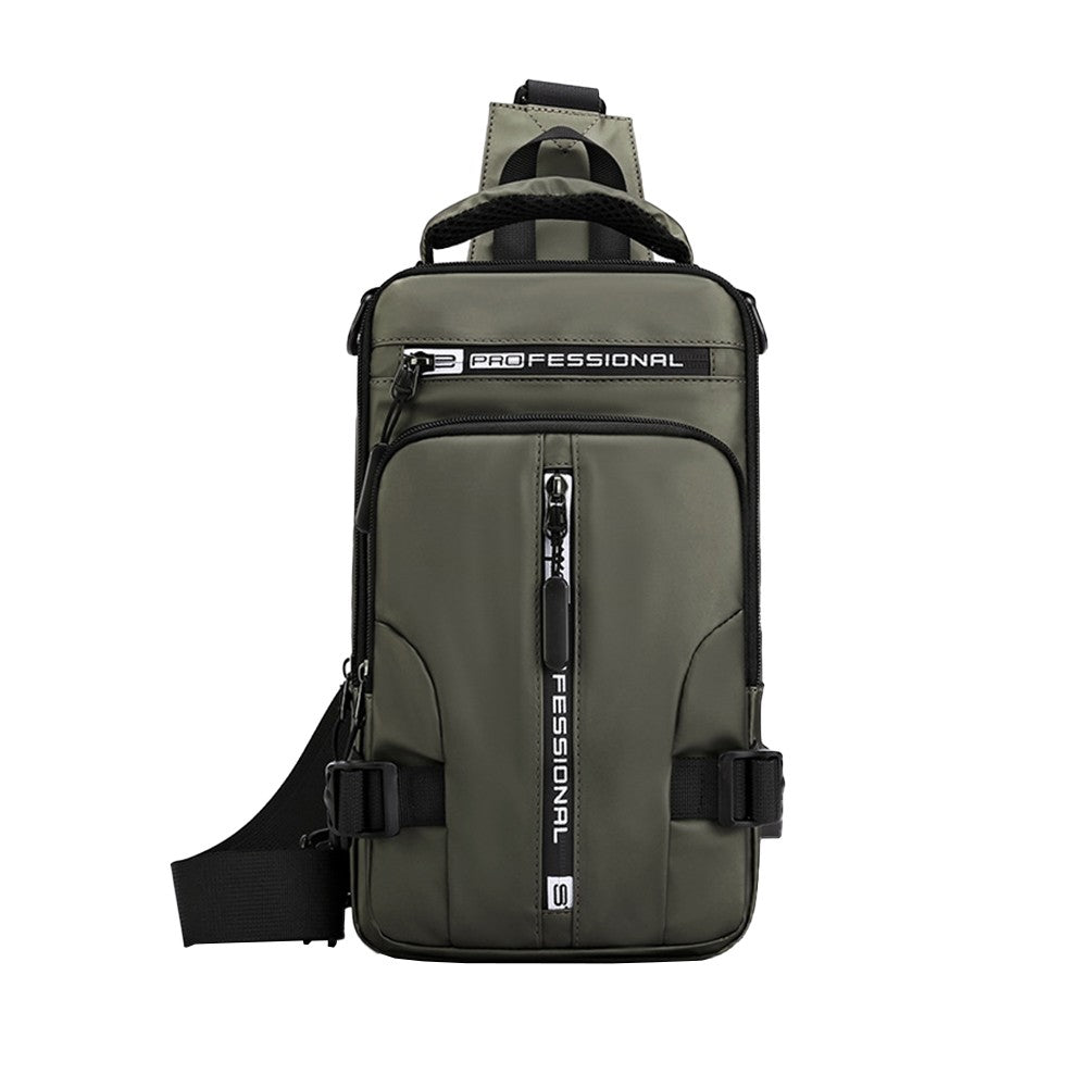 Multifunctional Mens Anti-Theft Sling Bag Backpack Shoulder Crossbody Bag Green