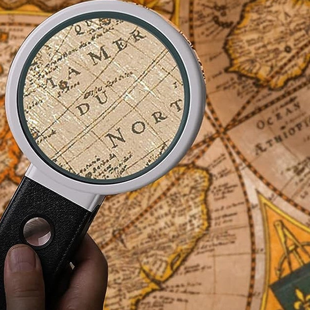 3.5X 25X Reading Magnifying Glass Handheld Standing Illuminated Magnifier