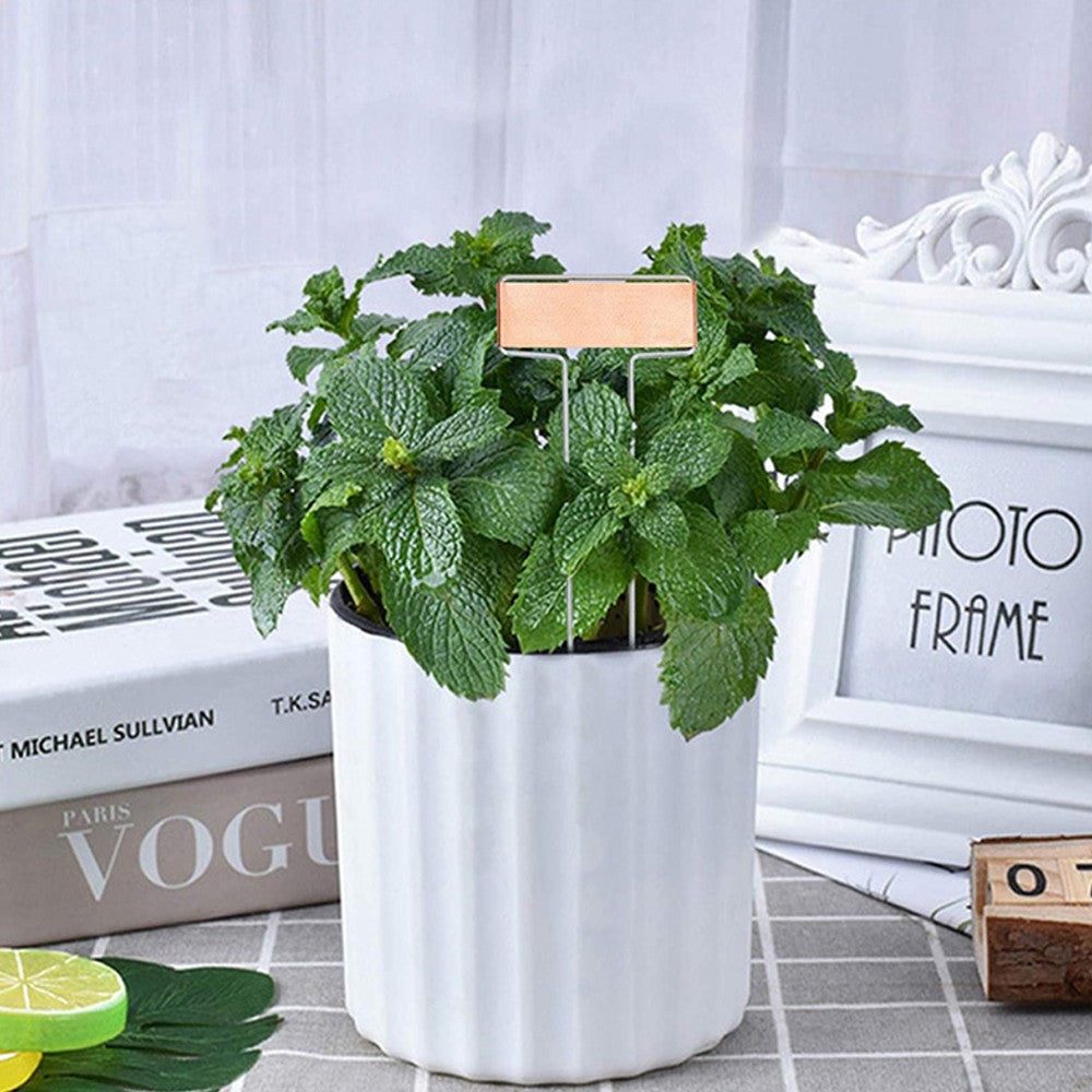 25-Piece Metal Plant Tags Copper Plant Labels Seedling Nursery Tags