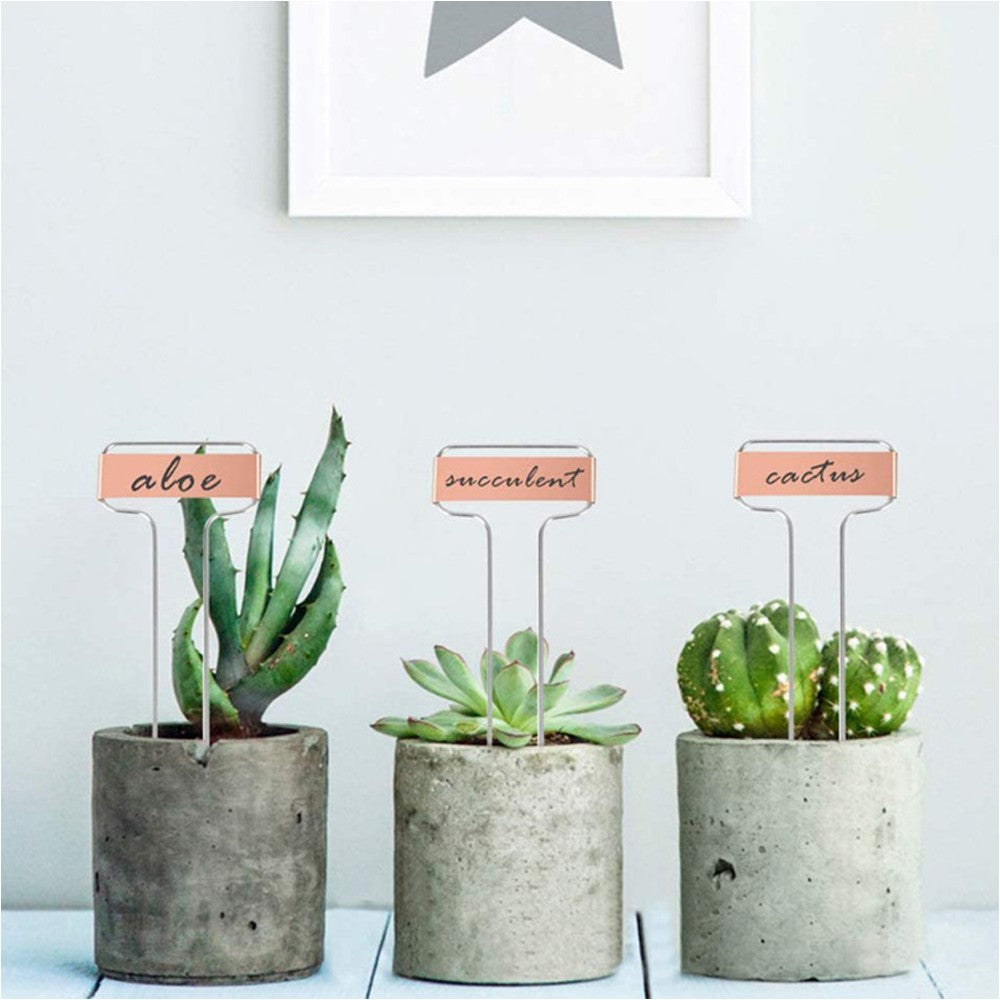 25-Piece Metal Plant Tags Copper Plant Labels Seedling Nursery Tags