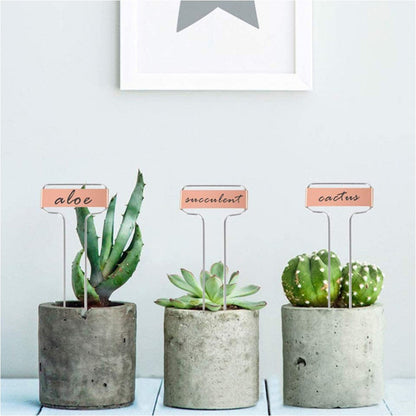 25-Piece Metal Plant Tags Copper Plant Labels Seedling Nursery Tags