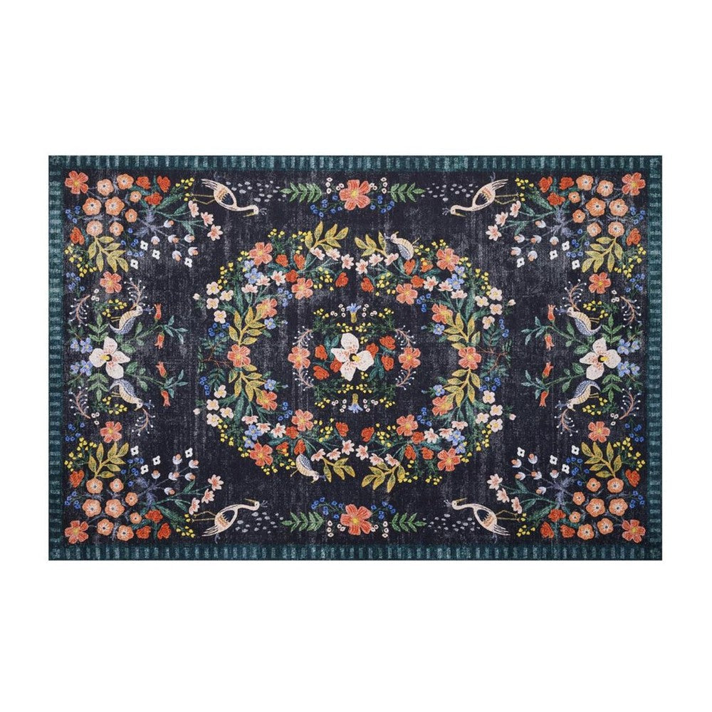Home Flower Floor Mat Living Room Bedroom Indoor Floor Play Mat Style 1